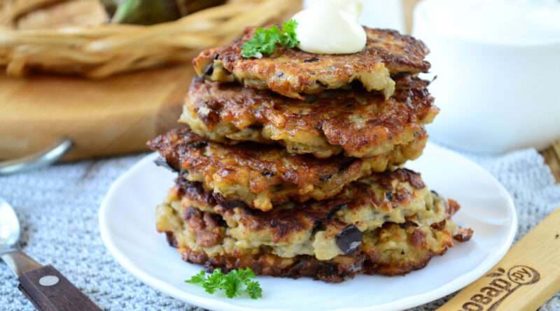 Оладьи с баклажаном рецепт